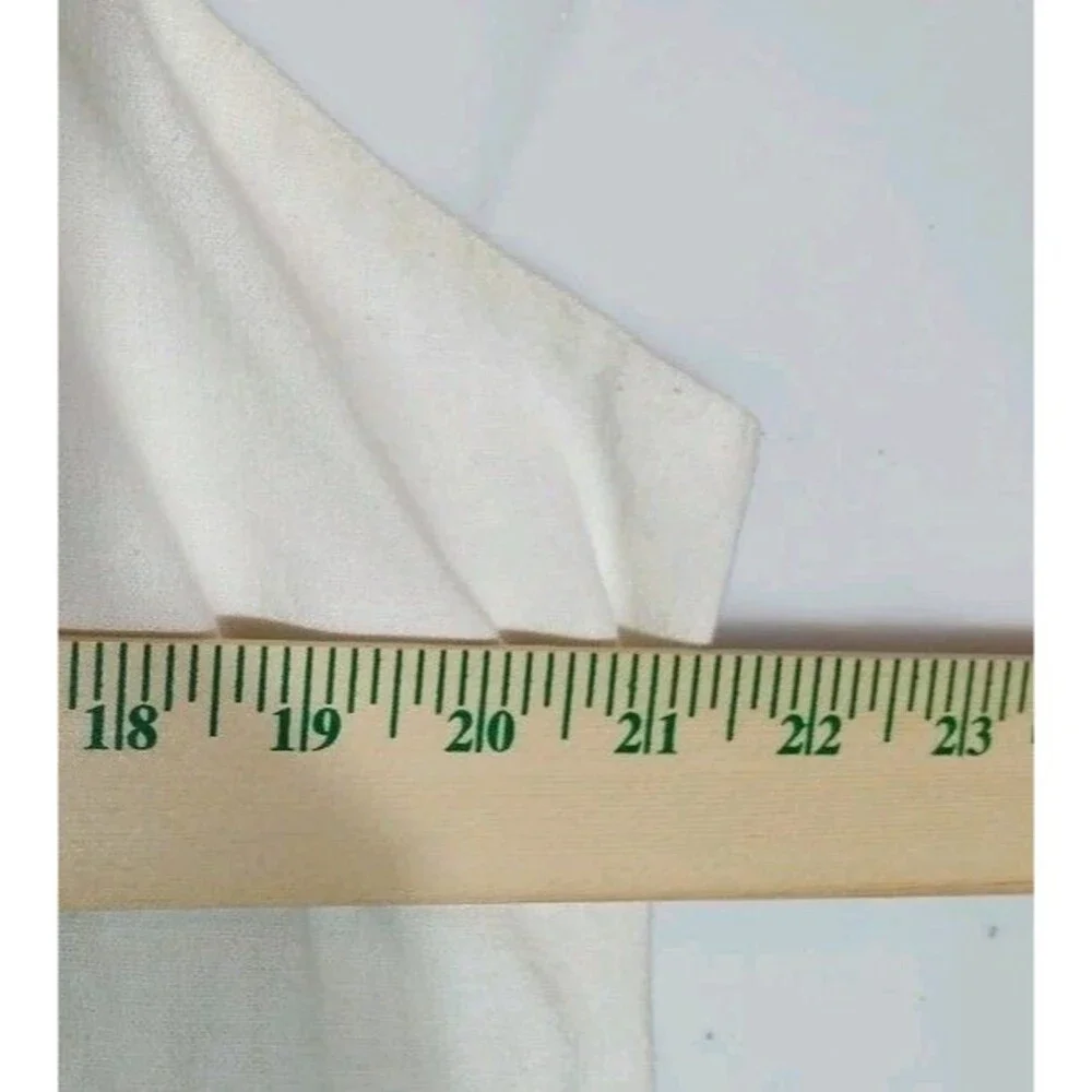 Abercrombie & Fitch Ivory Linen Look Maxi Dress Smocked Pockets XXLT Tall
